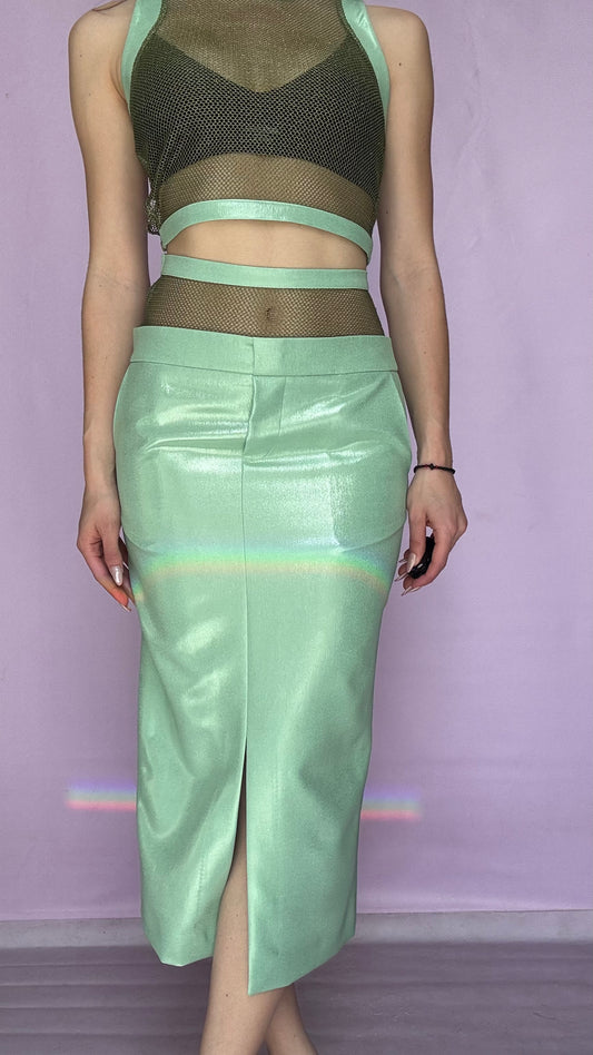 Swimmers top with net and a shine Baroc Boutique