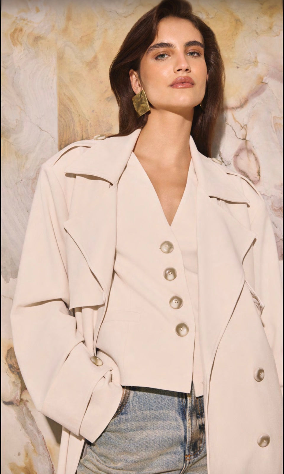 Tailored button up vest Baroc Boutique