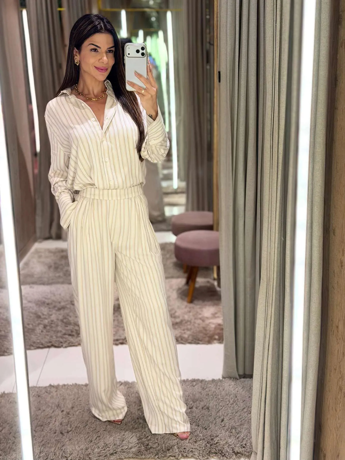 Tailored straight-leg pants Baroc Boutique