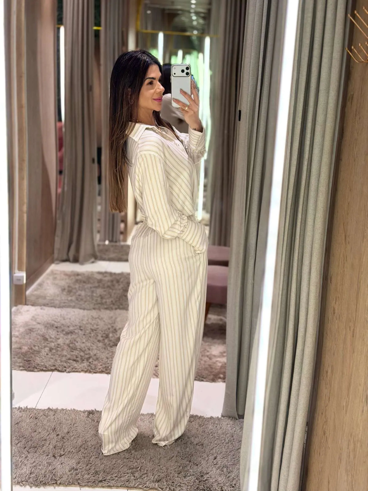 Tailored straight-leg pants Baroc Boutique