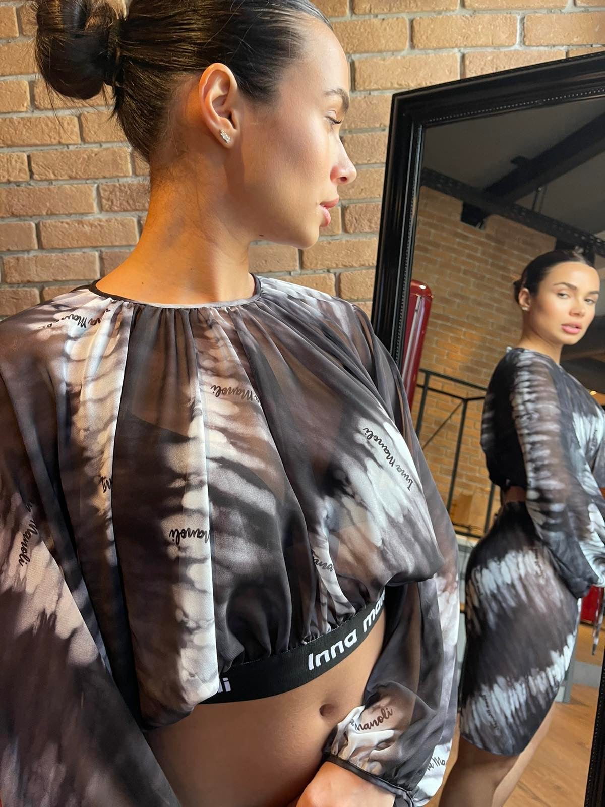 Top Mouselina printed top Baroc Boutique