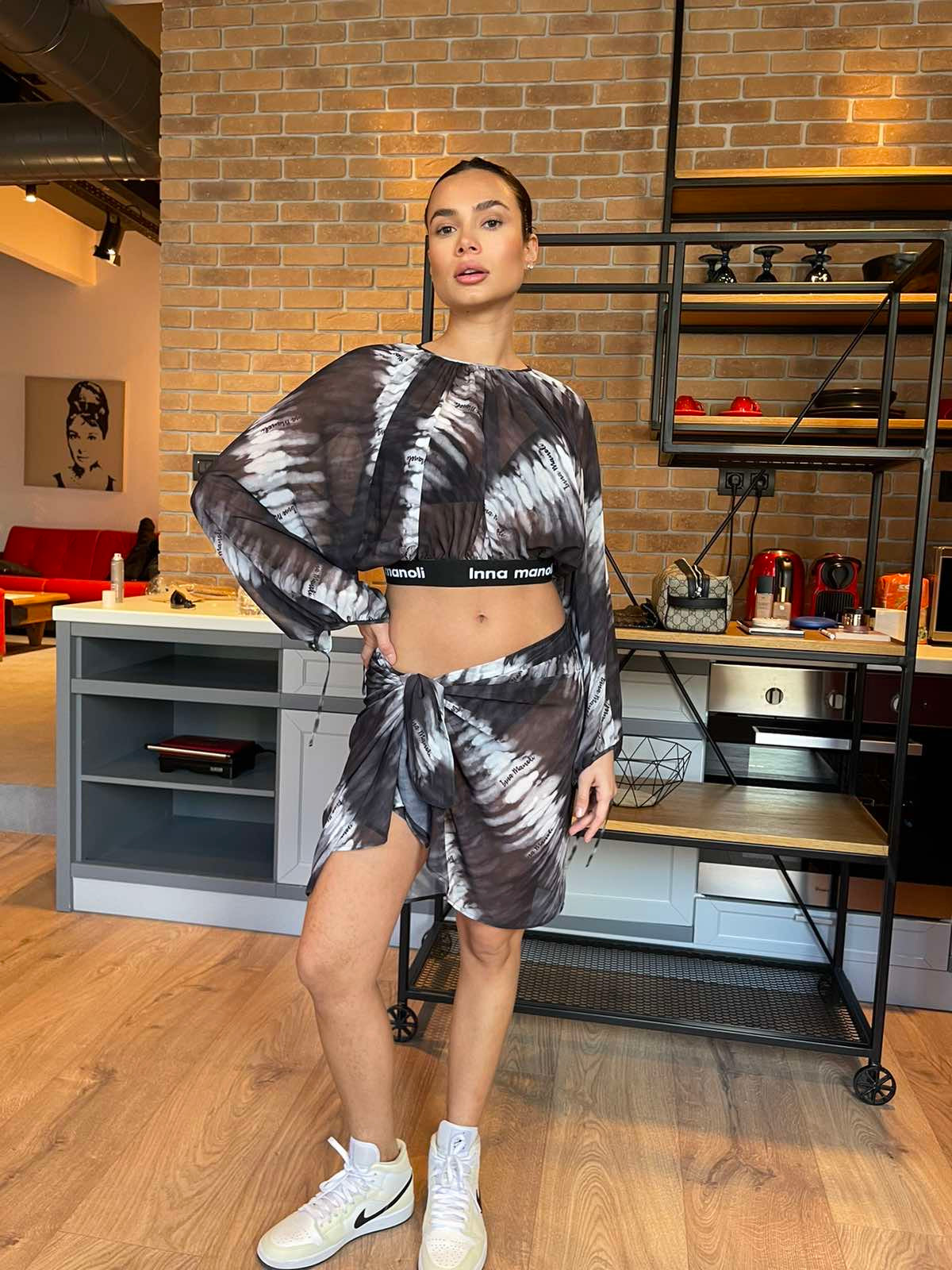 Top Mouselina printed top Baroc Boutique