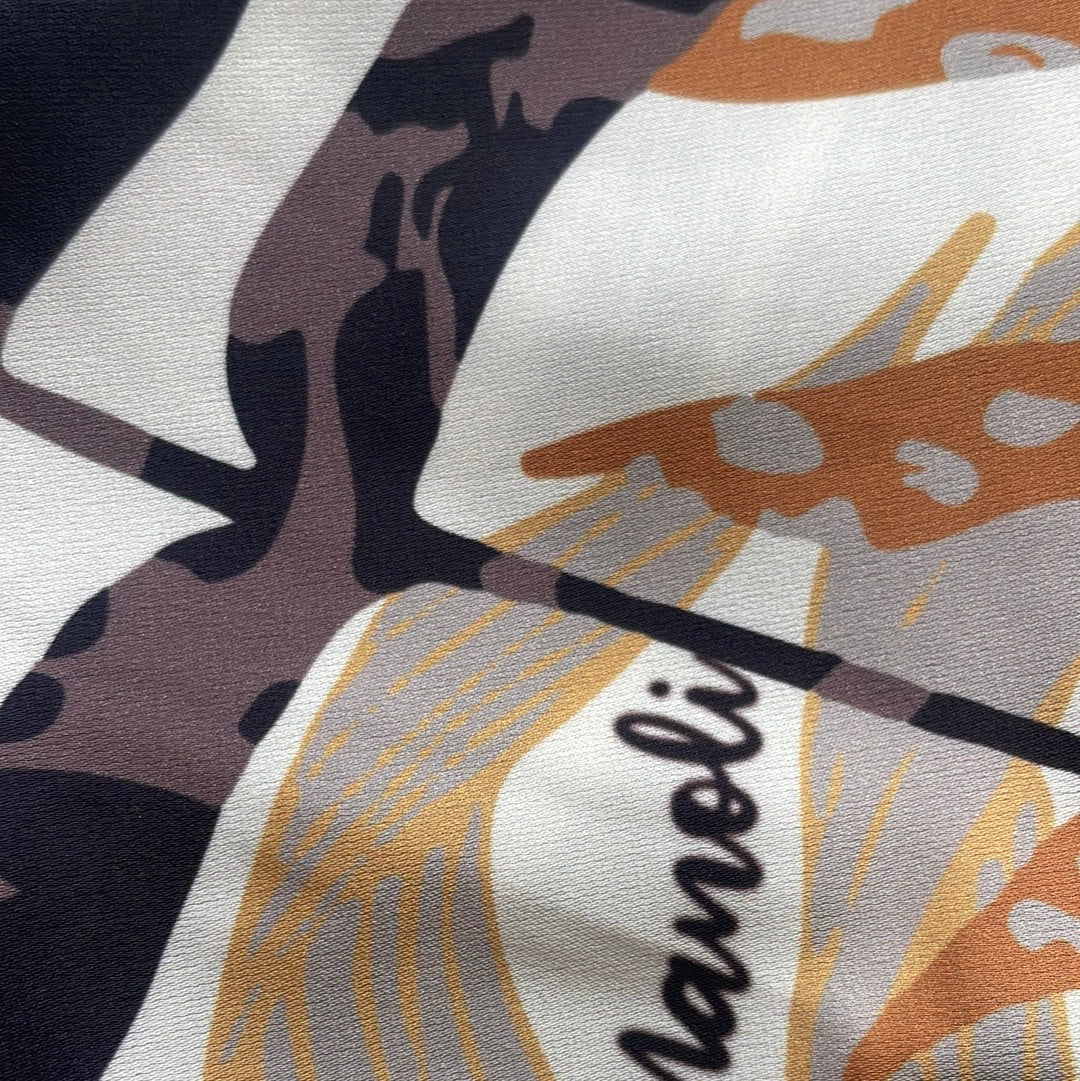 Top Satin printed crop top Baroc Boutique