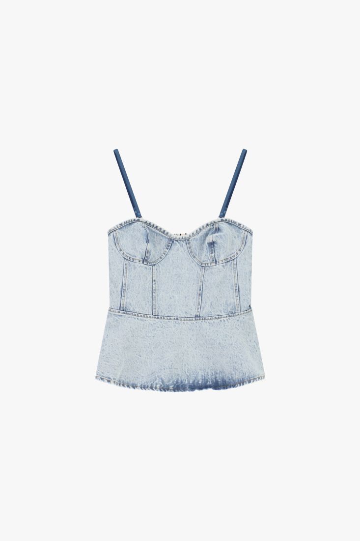Top with straps and shaped stitching Baroc Boutique