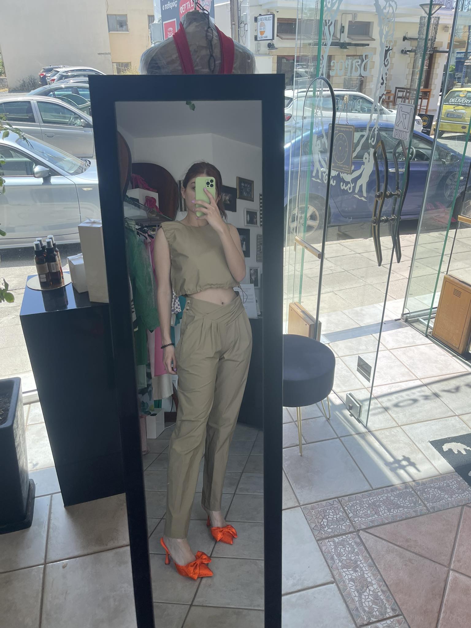 TROUSER Trousers with Crossover Waistband Baroc Boutique