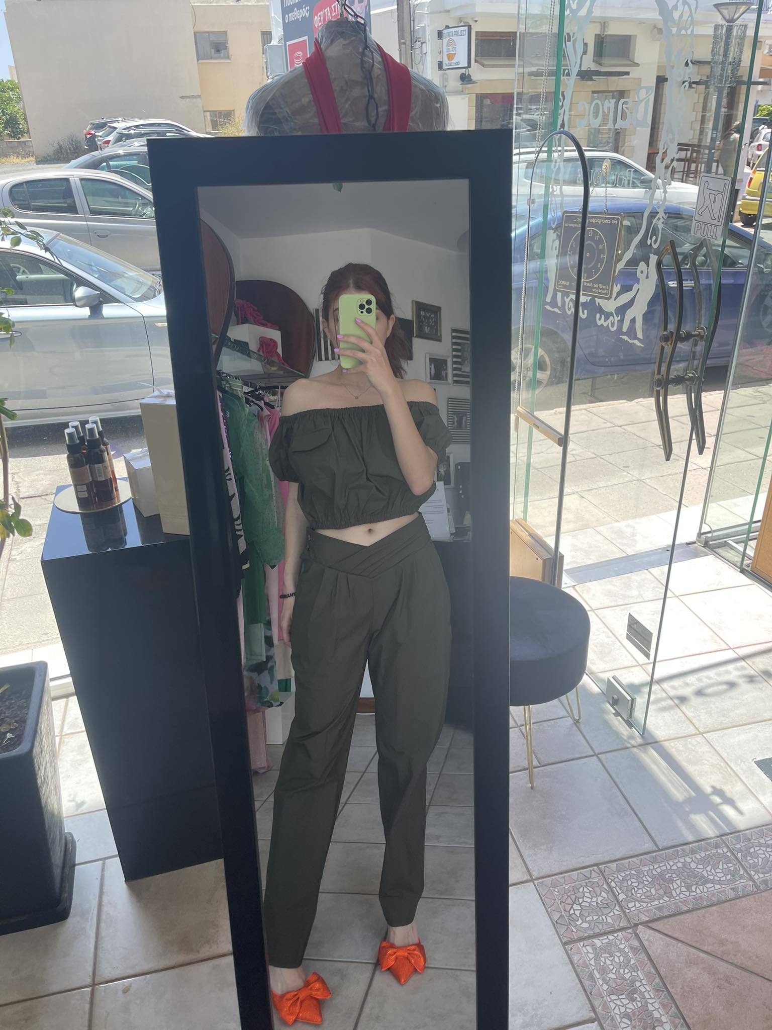 TROUSER Trousers with Crossover Waistband Baroc Boutique