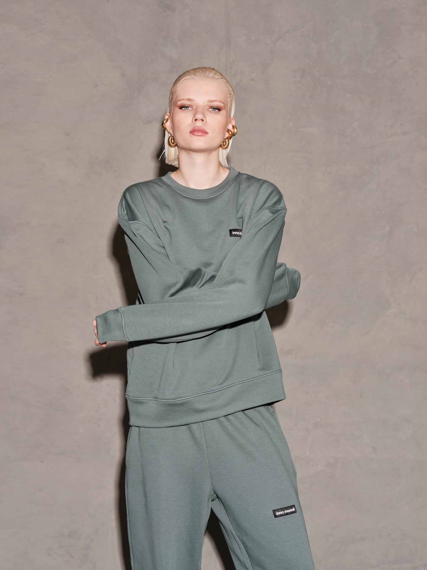 Trouser with elastic band on the hem Baroc Boutique