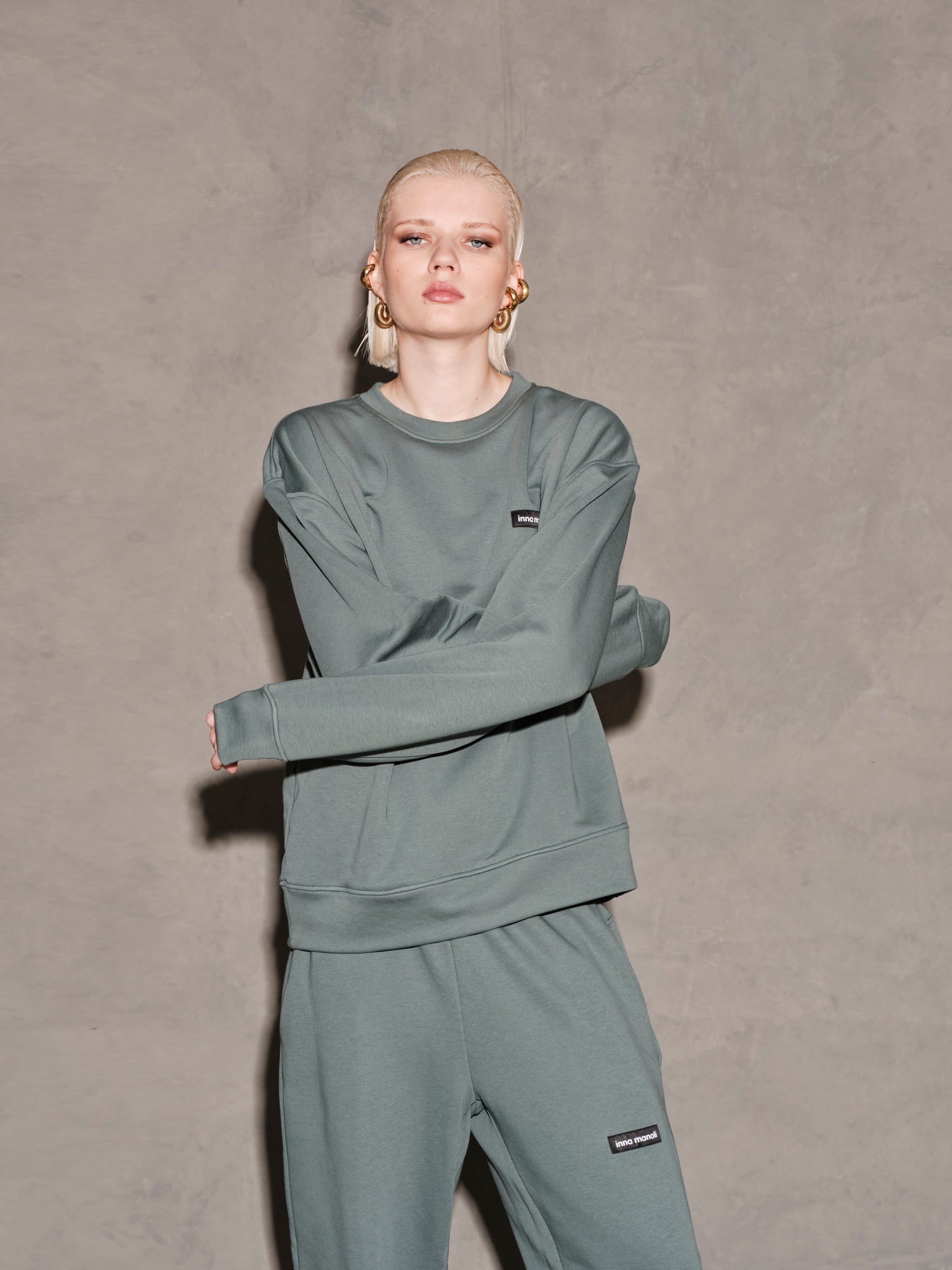 Trouser with elastic band on the hem Baroc Boutique