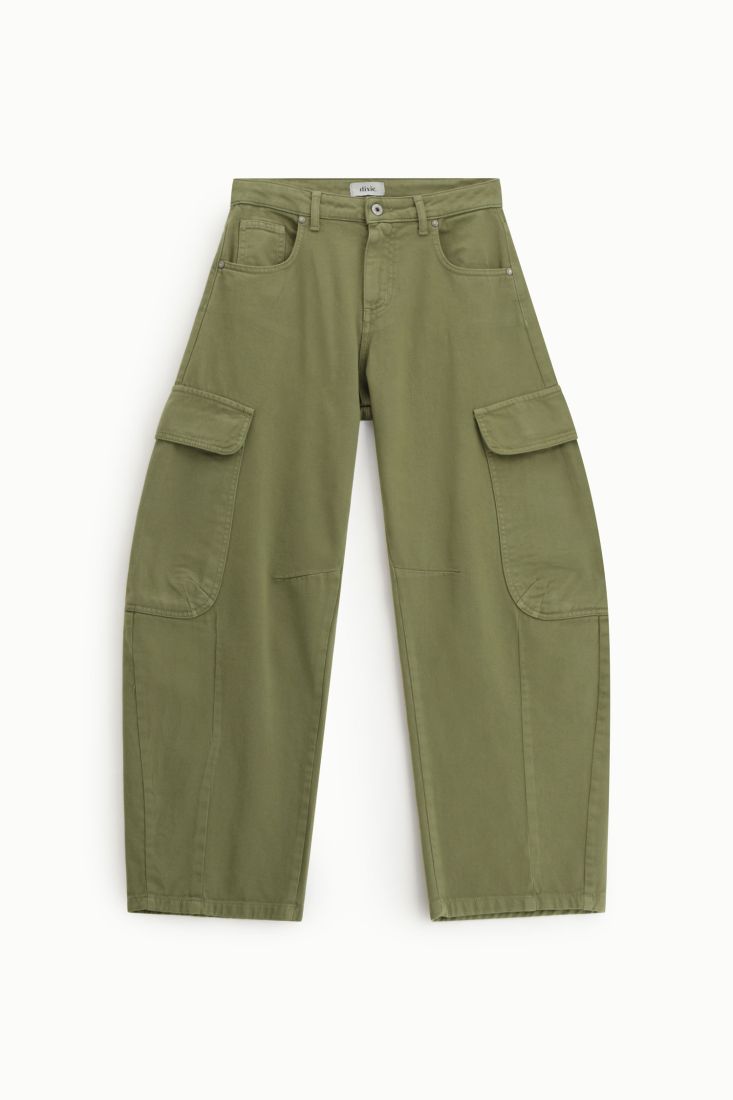 Trousers palazzo cargo side pockets high waist Baroc Boutique
