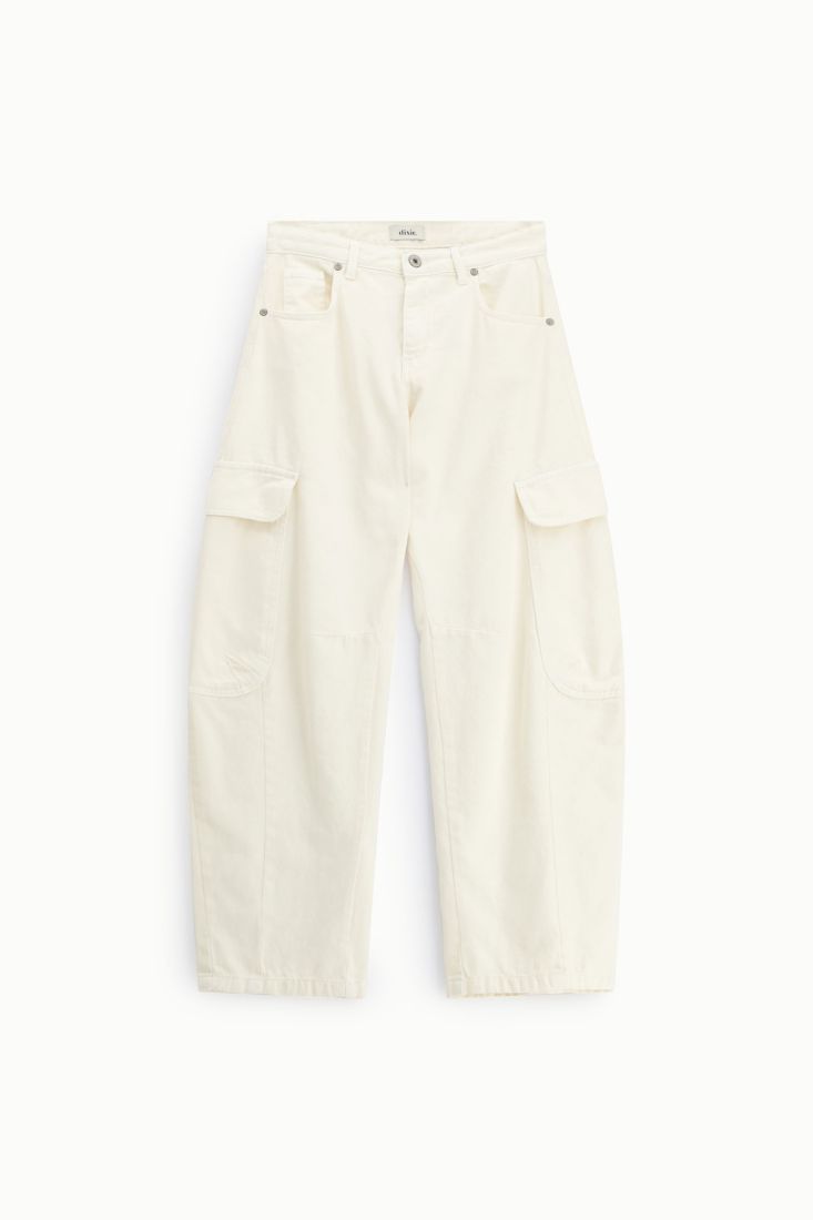 Trousers palazzo cargo side pockets high waist Baroc Boutique
