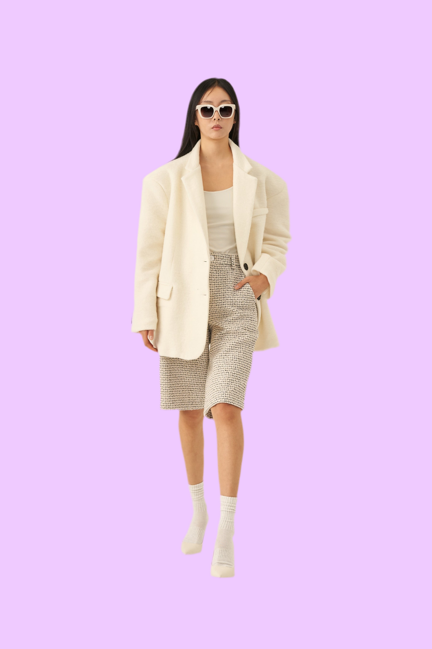 Tweed bermuda shorts Baroc Boutique