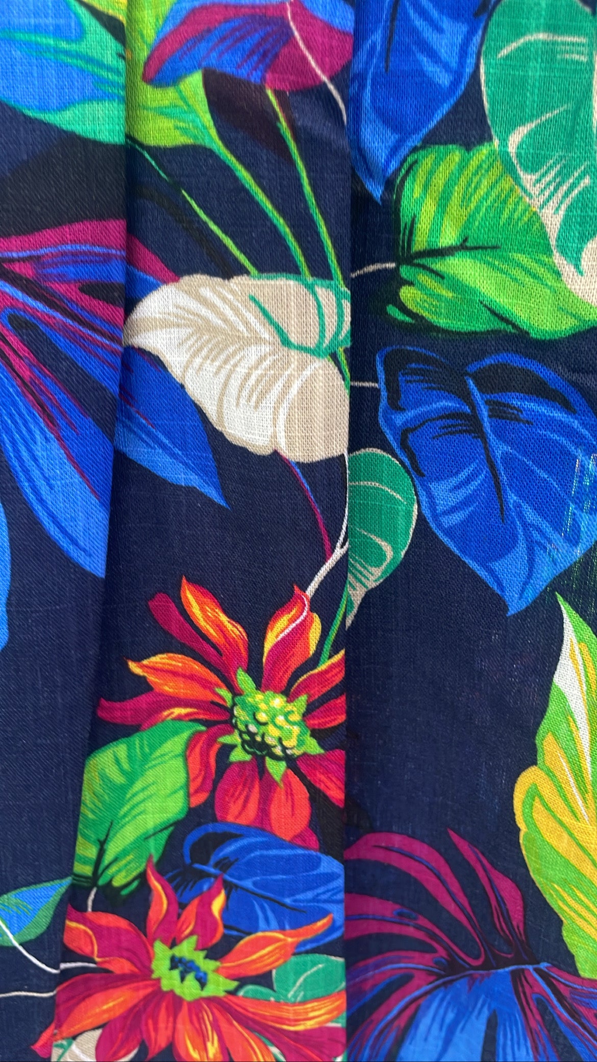 VEST Linen vivid flower Vest Baroc Boutique