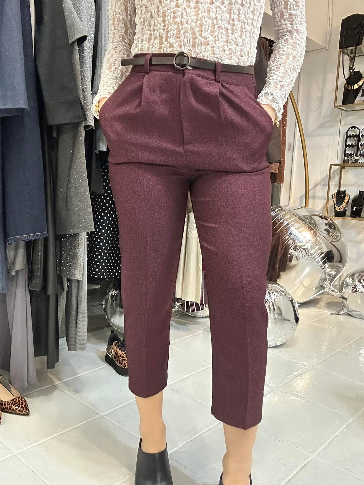 Warm ankle long pants Baroc Boutique