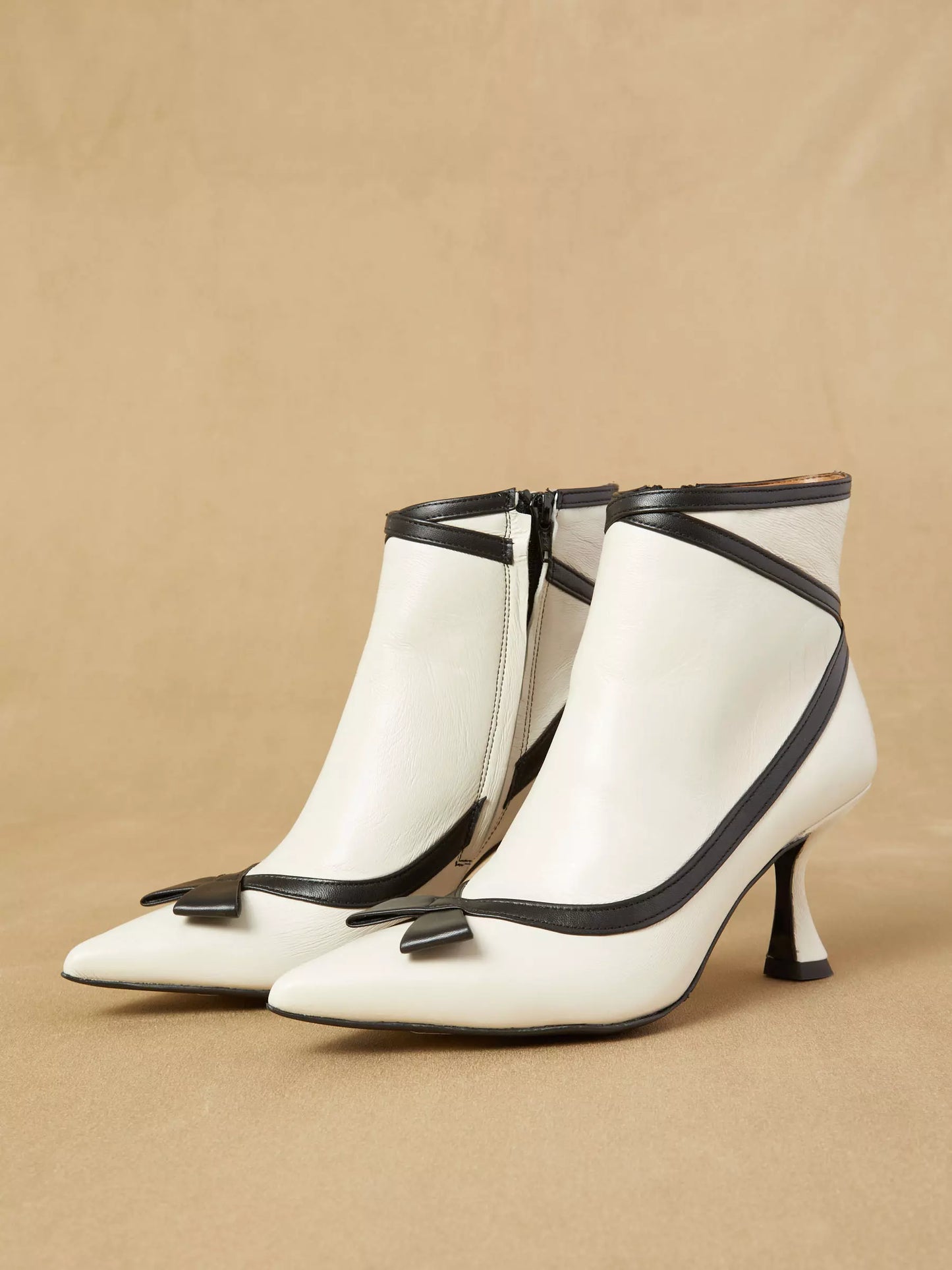 White leather ankle boot Wynona Baroc Boutique