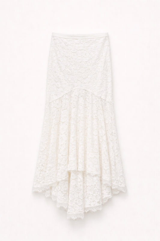 White long lace skirt Baroc Boutique