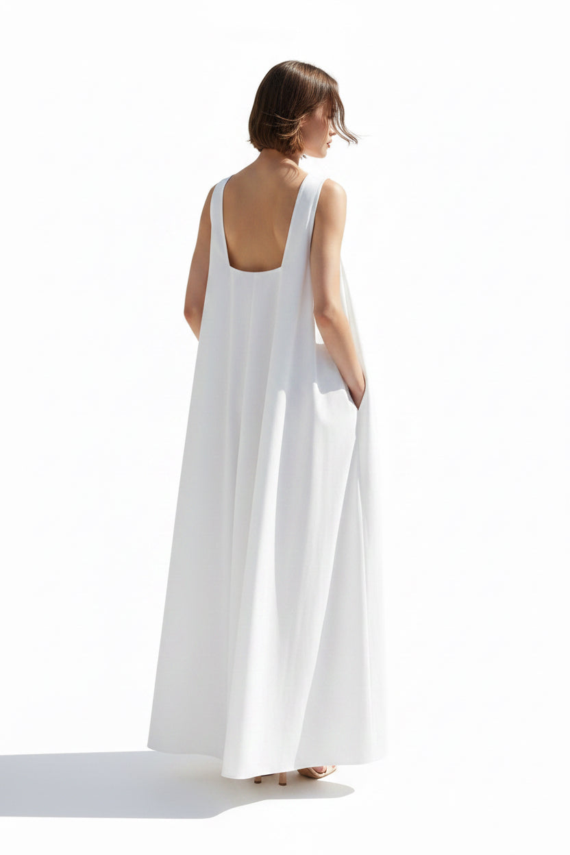 White oversized jumpsuit Baroc Boutique