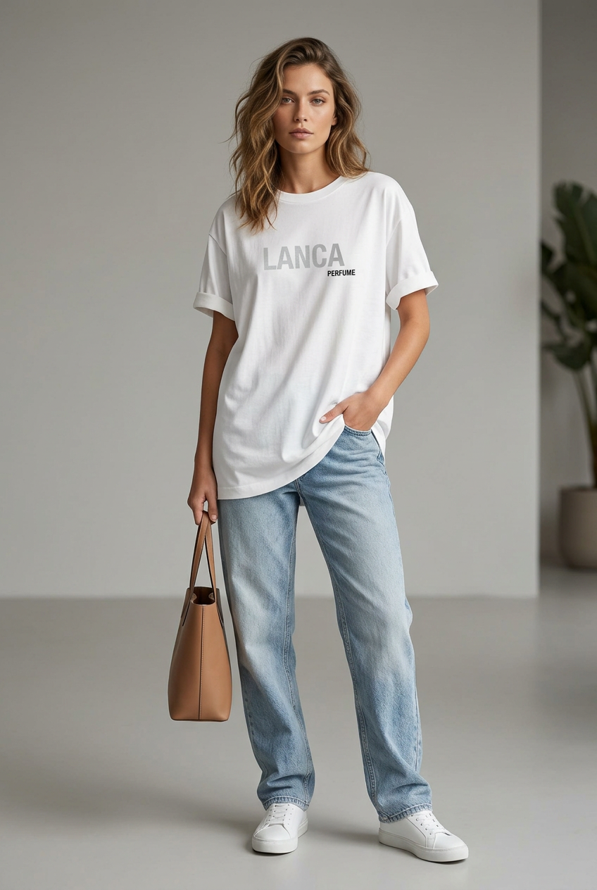 White regular fit t-shirt Baroc Boutique
