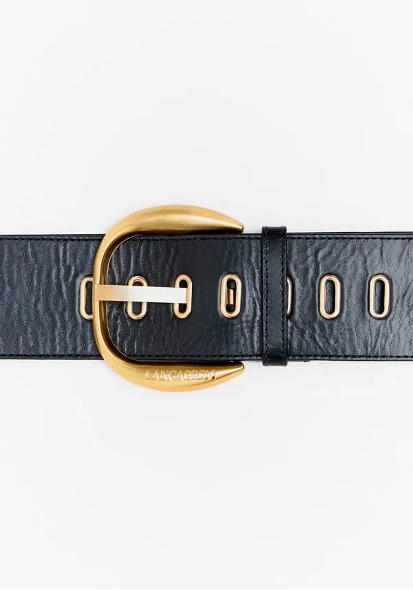 Wide boco belt with gold buckle Baroc Boutique