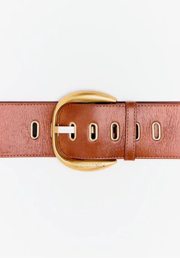 Wide boco belt with gold buckle Baroc Boutique