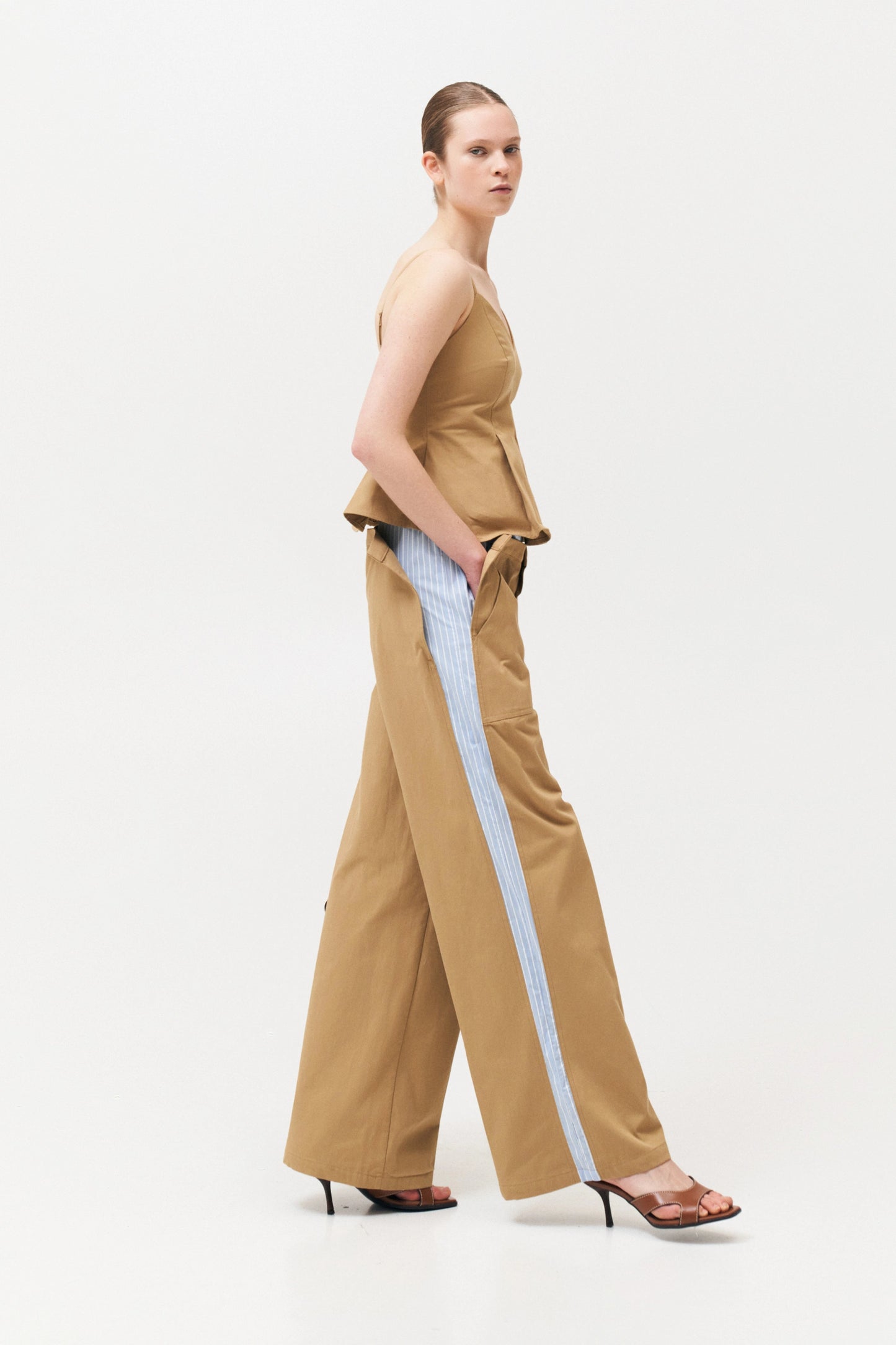 Wide leg combined pants Baroc Boutique