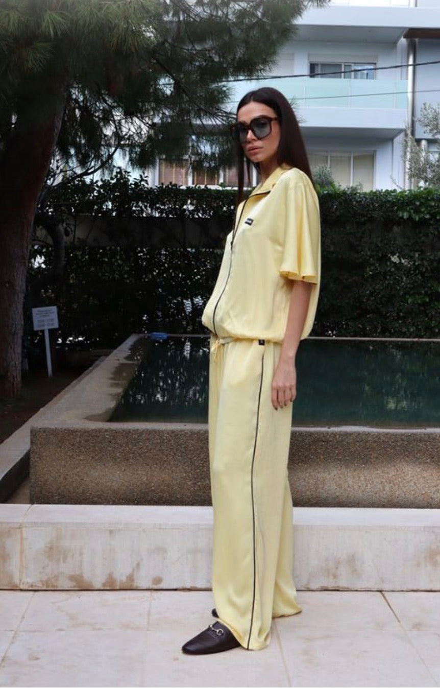 Wide leg pants with stripe Baroc Boutique