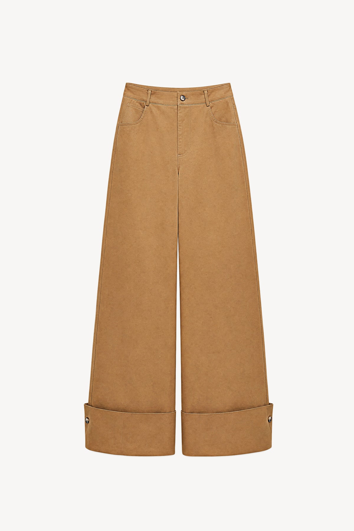 Wide leg trouser with cuffs Baroc Boutique