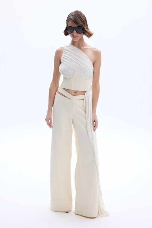 Beige janine jean underbrust corset Baroc Boutique XS/S