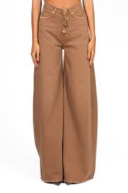 Yves wide leg denim pants Baroc Boutique