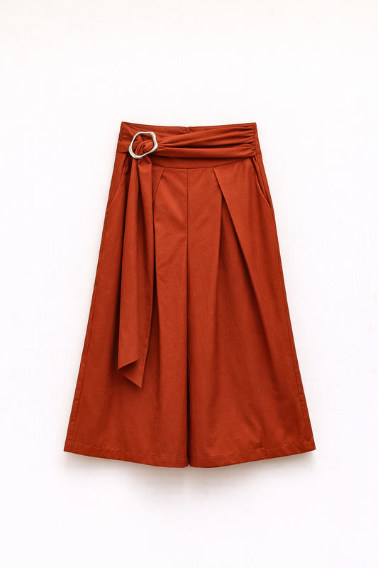 Zip culotte with belt Baroc Boutique
