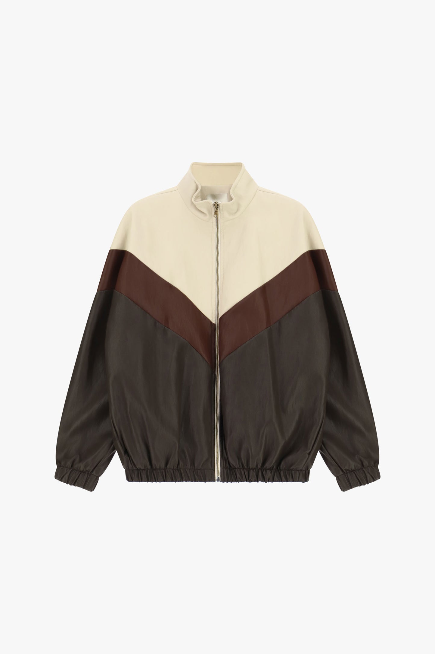 Zip-up bomber jacket with block pattern Baroc Boutique