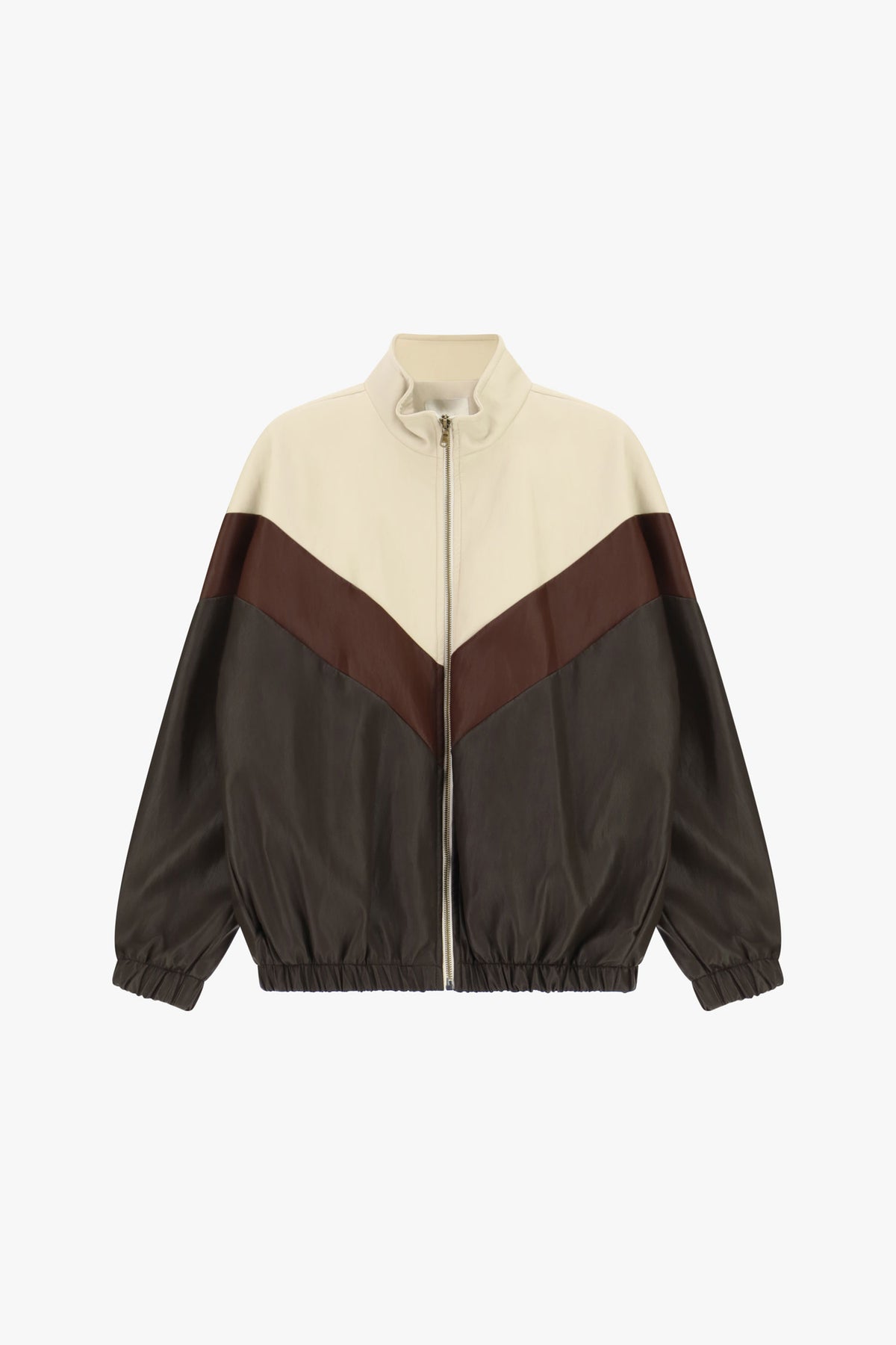 Zip-up bomber jacket with block pattern Baroc Boutique