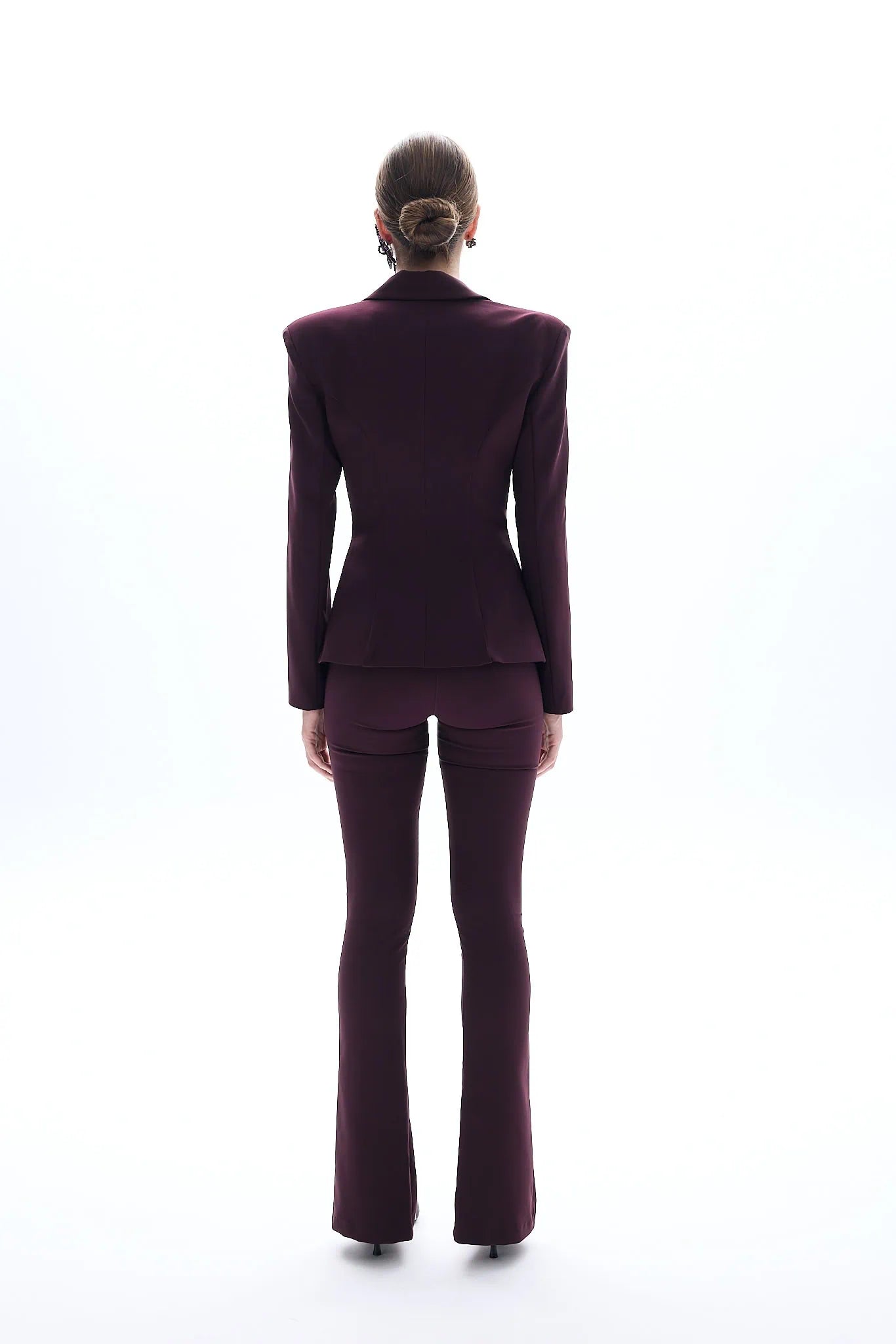 Nadia burgundy blazer