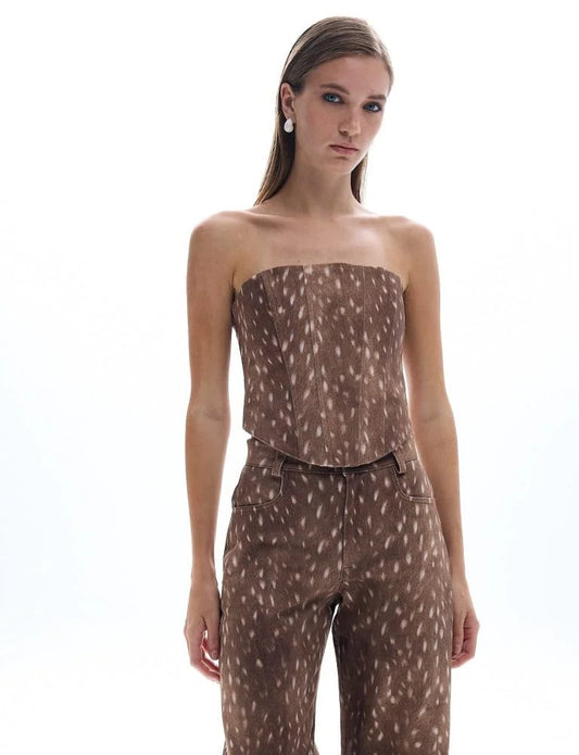 Bambi denim bustier