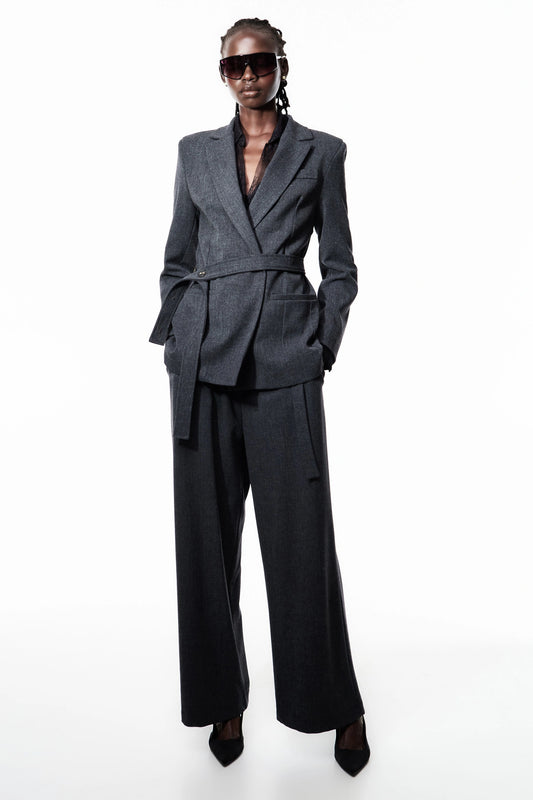 Bordeaux trousers with adjustable belt