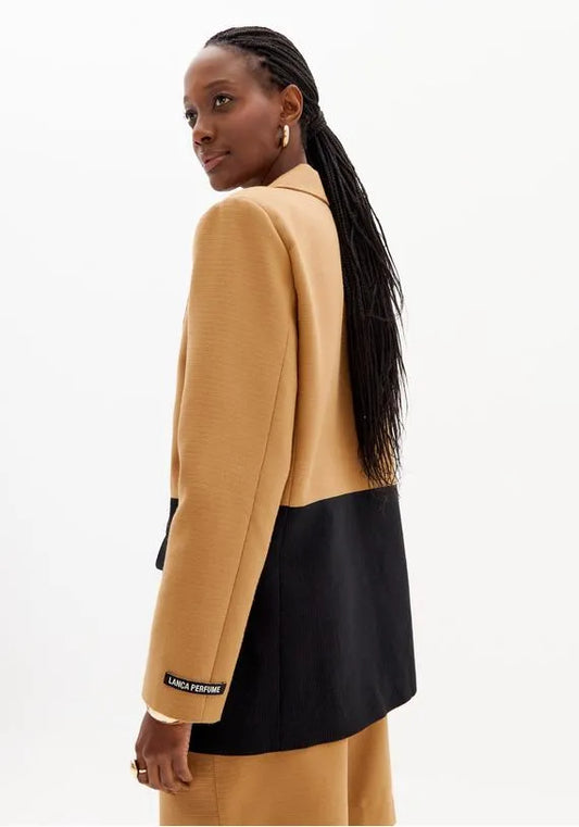 Long bicolor blazer