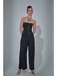 Taftan cargo jumpsuit