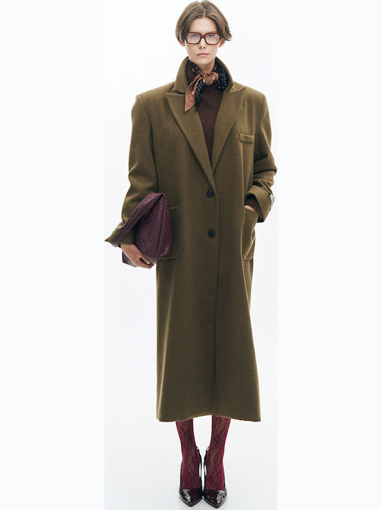 Long straight line coat