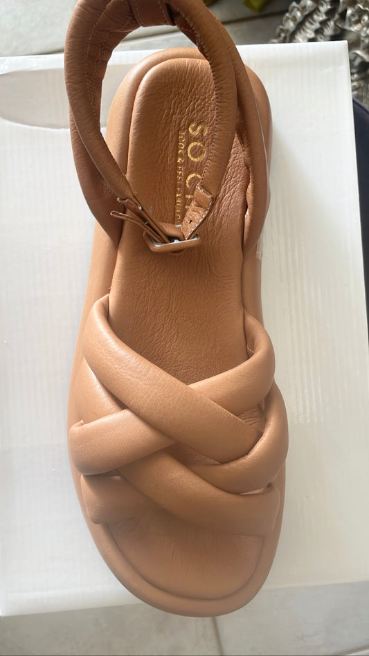 Shirley camel sandals