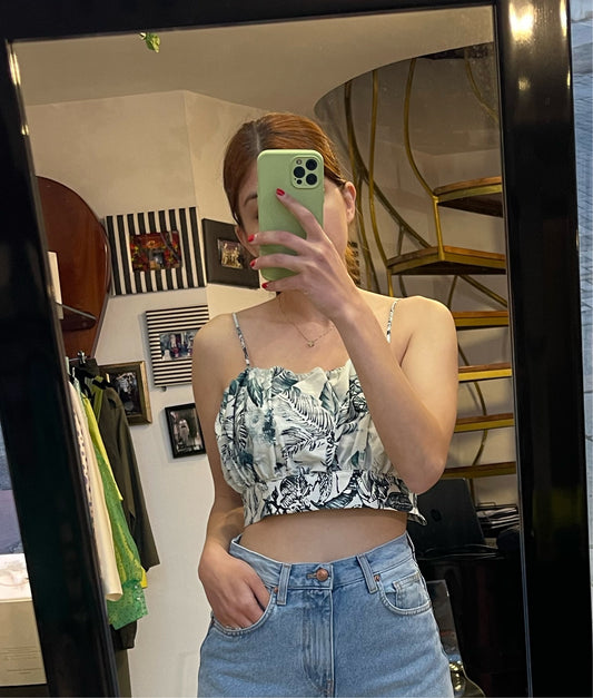 Printed crop top