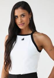 Creme tight racer back tank top