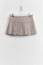 Herringbone mini skirt