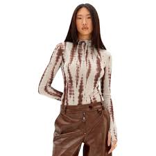 Turtleneck Ribbed Long Sleeve Top