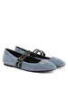 Ballet flats with all-over rhinestones