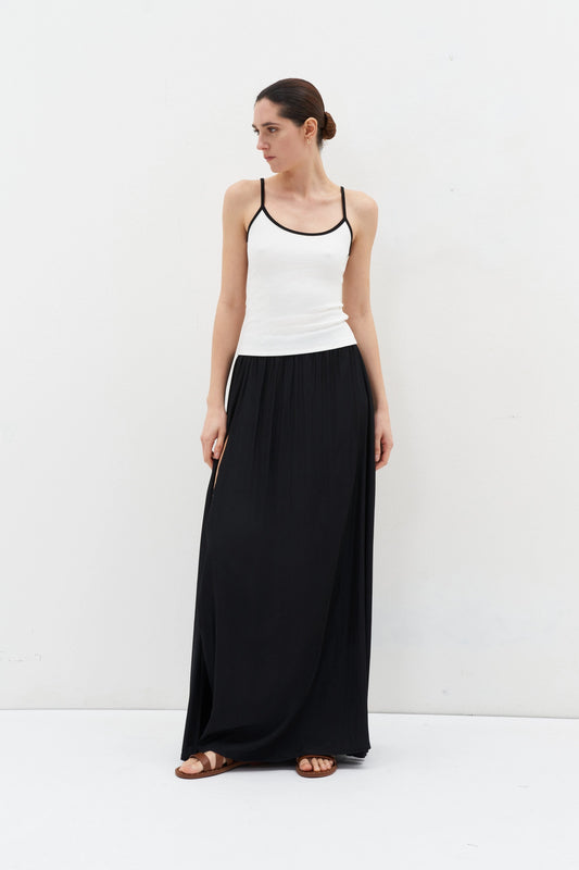 Ripped top with spaghetti straps