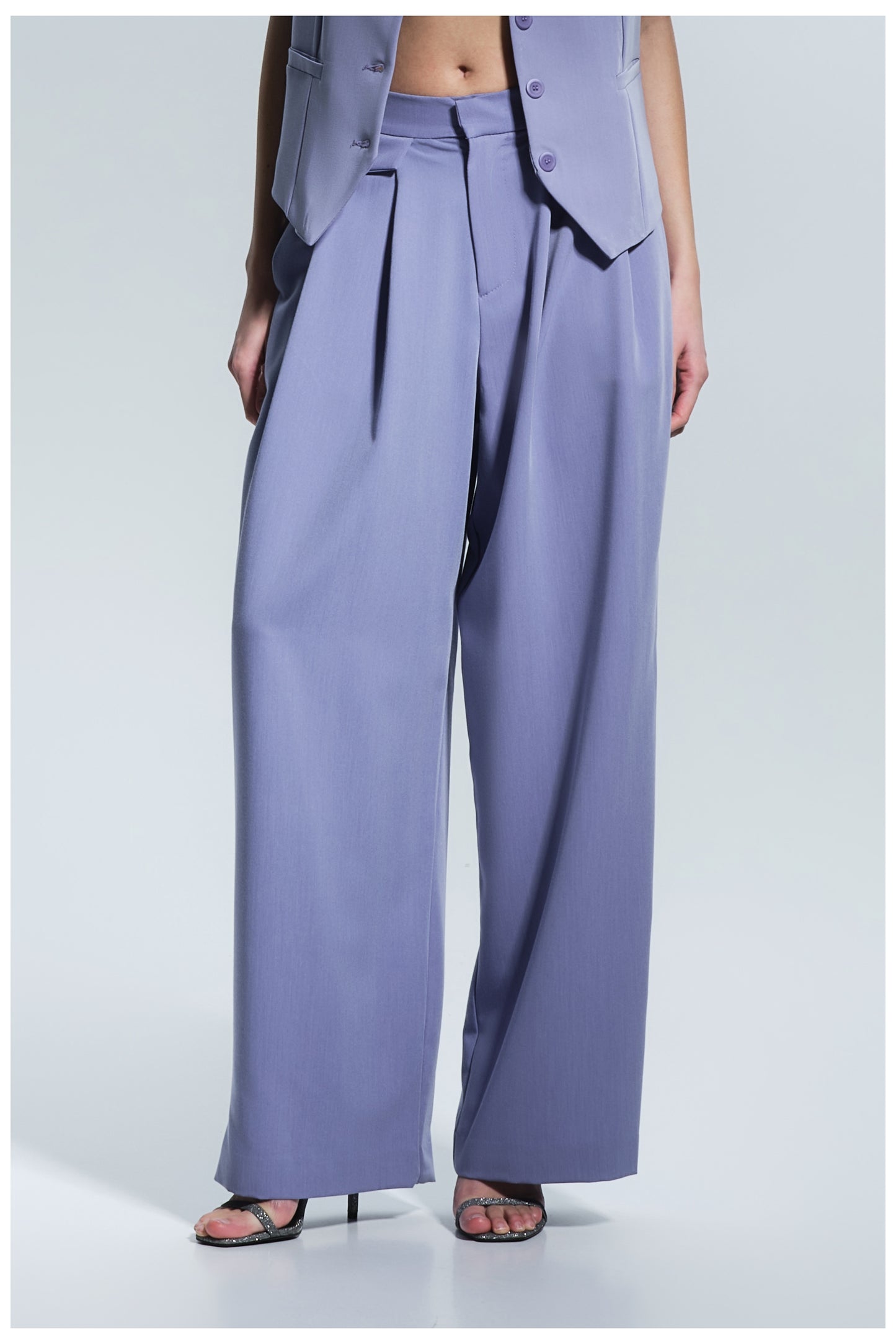 Lilac high-waisted Trouser