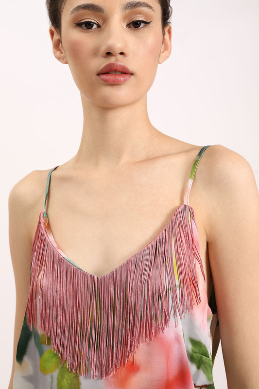 Dixie top with spaghetti straps