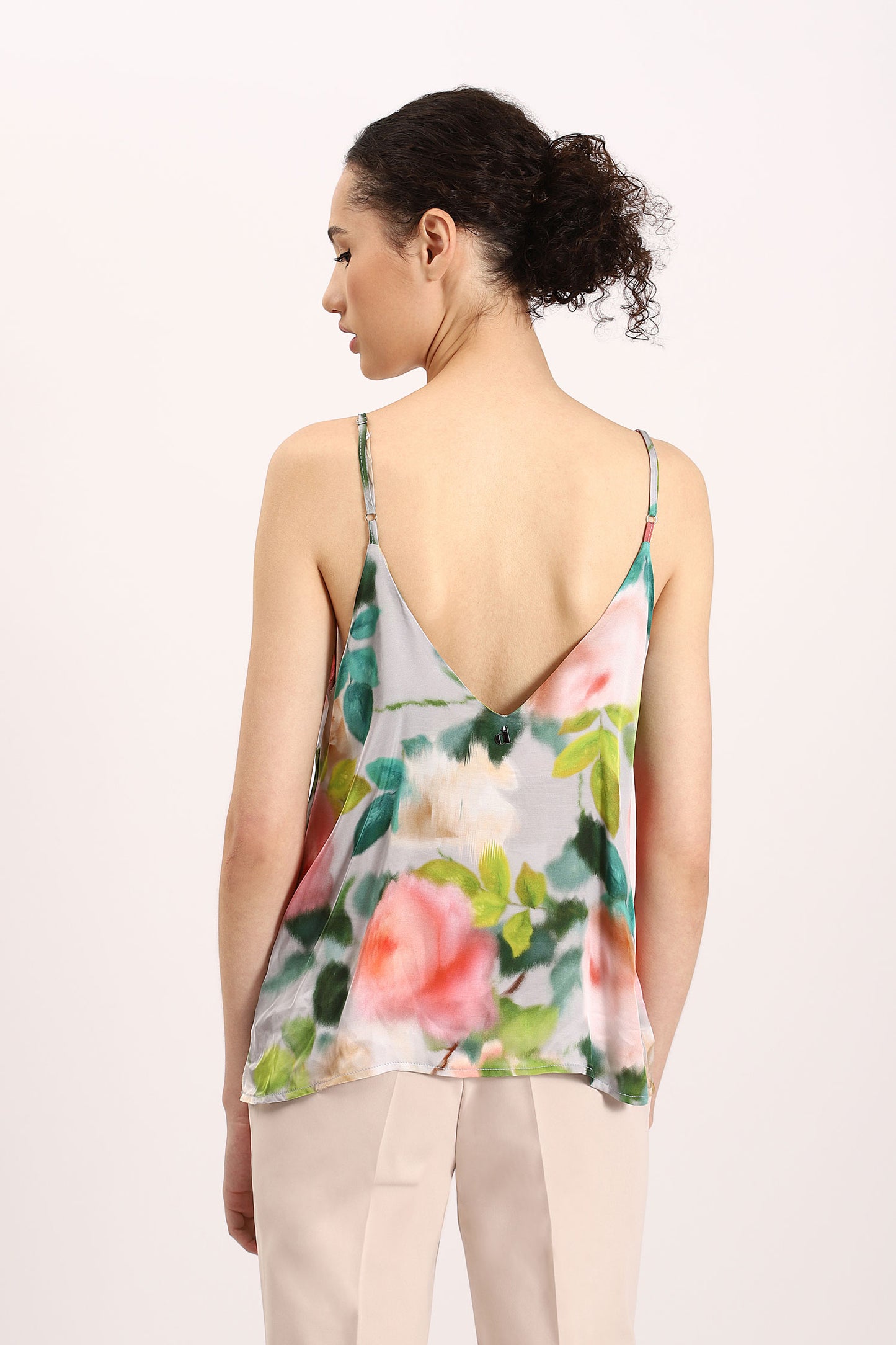Dixie top with spaghetti straps