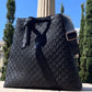 LifeMate Quilted bucket Bag Baroc Boutique BLACK