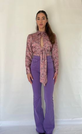 Dixie Blouse with padded shoulders Baroc Boutique