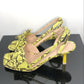 Shoes La Clique Yellow faux snake Shoes Baroc Boutique